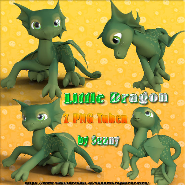 PNG Tuben Set „Little Dragon“